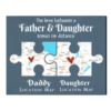 Personalized Long Distance Father And Daughter Gift, Map Gift For Dad, Daughter Moving Out Gift