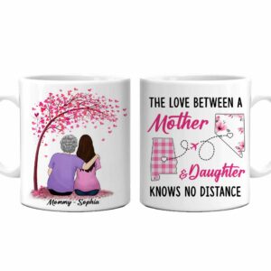 Personalized Long Distance Mom & Daughter Mug
