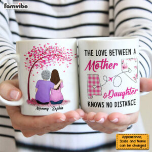 Personalized Long Distance Mom & Daughter Mug