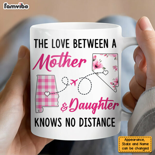 Personalized Long Distance Mom & Daughter Mug