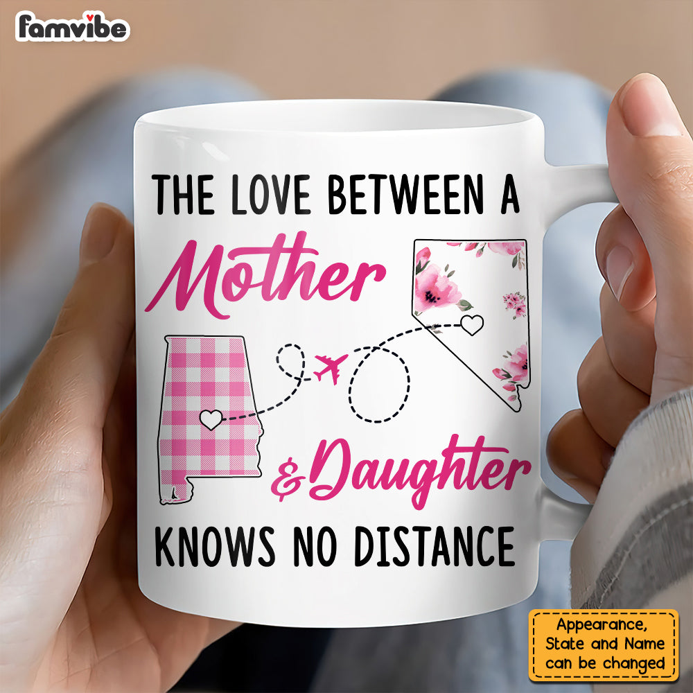 Personalized Long Distance Mom & Daughter Mug Personalized Long Distance Mom & Daughter Mug