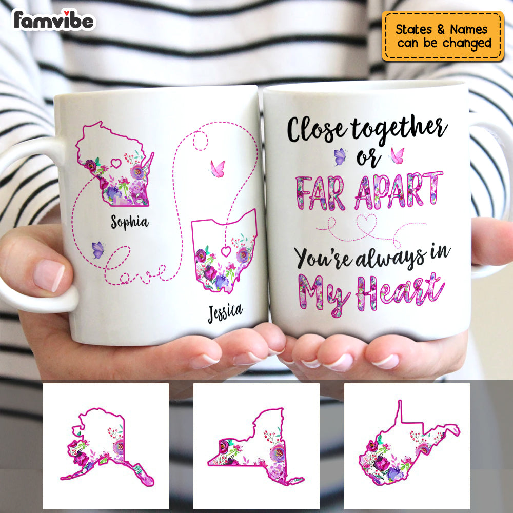 Personalized Long Distance Mug Personalized Long Distance Mug