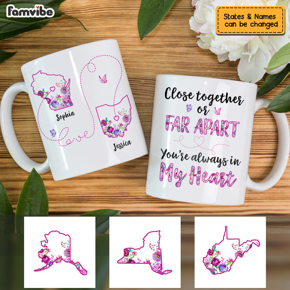 Personalized Long Distance Mug Personalized Long Distance Mug