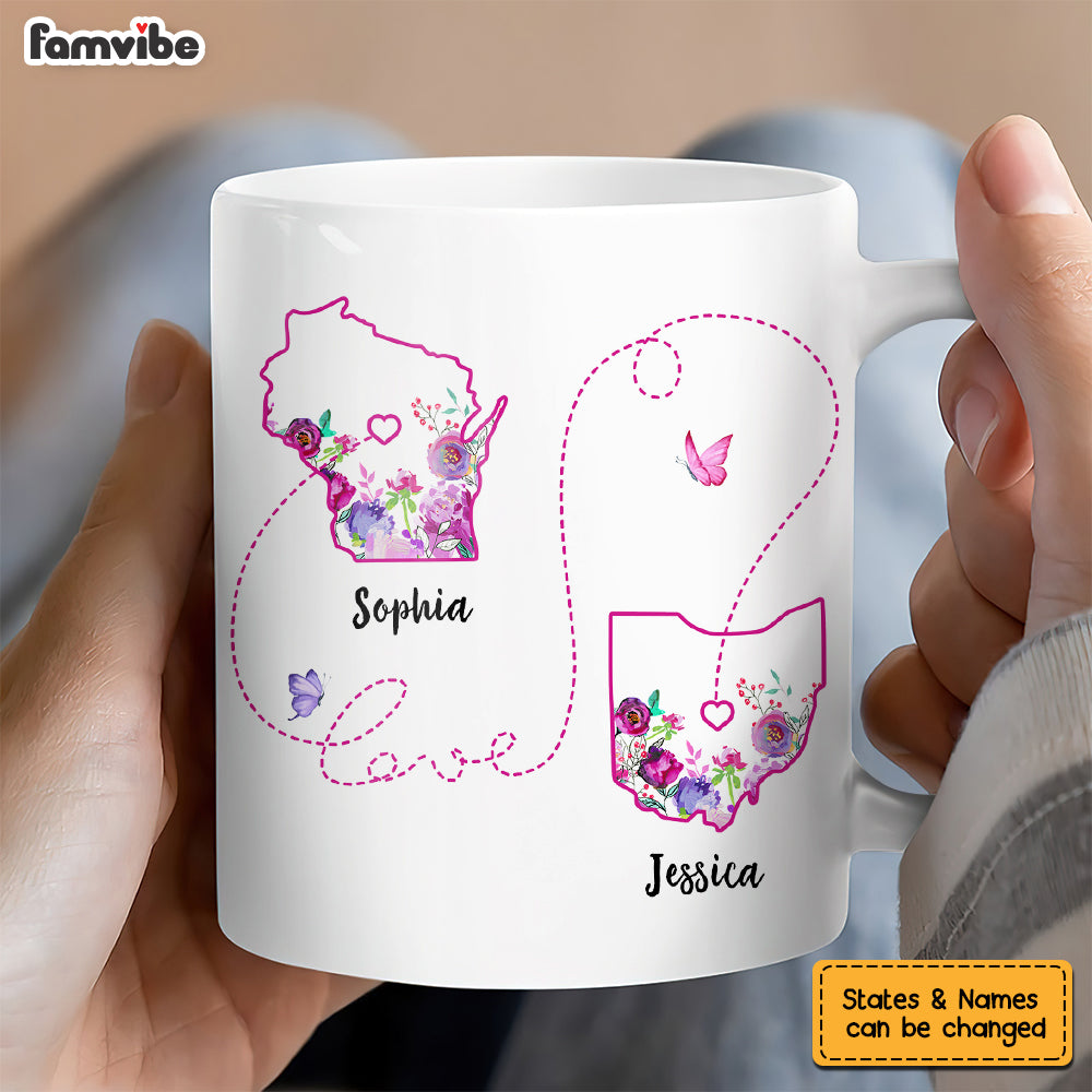 Personalized Long Distance Mug Personalized Long Distance Mug