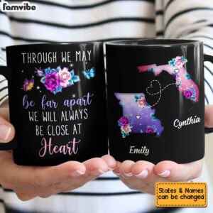 Personalized Long Distance Rose Mug 4