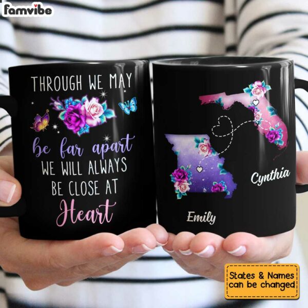 Personalized Long Distance Rose Mug