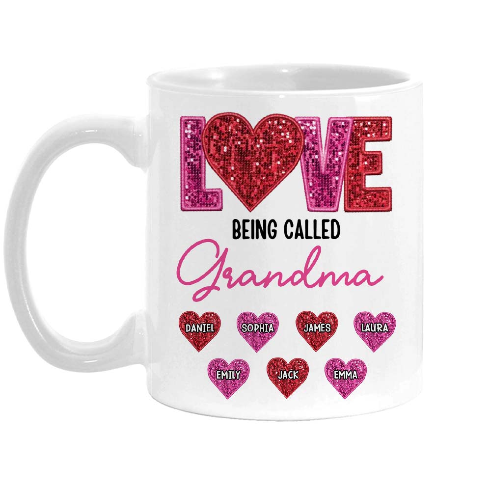 Personalized Love Being Called Grandma Mug Personalized Love Being Called Grandma Mug