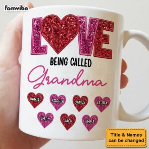 Personalized Love Being Called Grandma Mug
