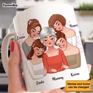 Personalized Love Between A Mother and Daughters Is Forever Mug 4
