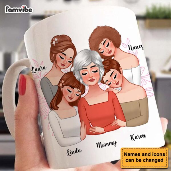 Personalized Love Between A Mother and Daughters Is Forever Mug