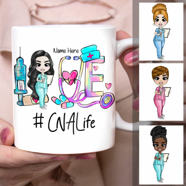 Personalized Love Nurse Life Mug