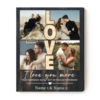 Personalized Love Photo Canvas For Couple, Romantic Valentines Gifts, Sentimental Gifts For Boyfriend – Best Personalized Gifts For Everyone