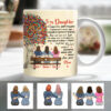 Personalized Mom And Daughter Love Tree Mug