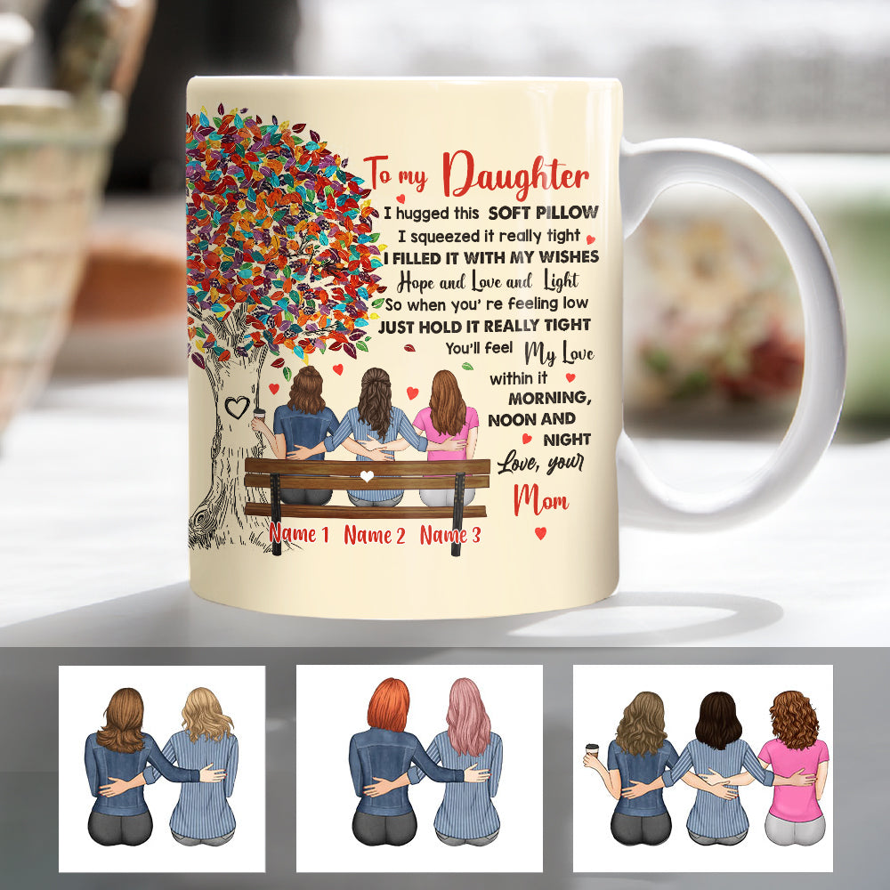 Personalized Mom And Daughter Love Tree Mug Personalized Mom And Daughter Love Tree Mug