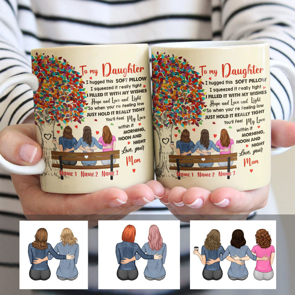 Personalized Mom And Daughter Love Tree Mug Personalized Mom And Daughter Love Tree Mug