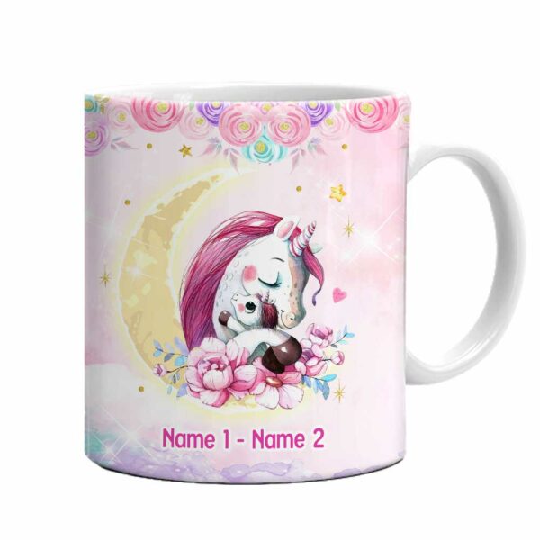 Personalized Mom Grandma Daughter Granddaughter Unicorn Mug