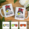 Personalized Mom Grandma Softball Baseball Mug