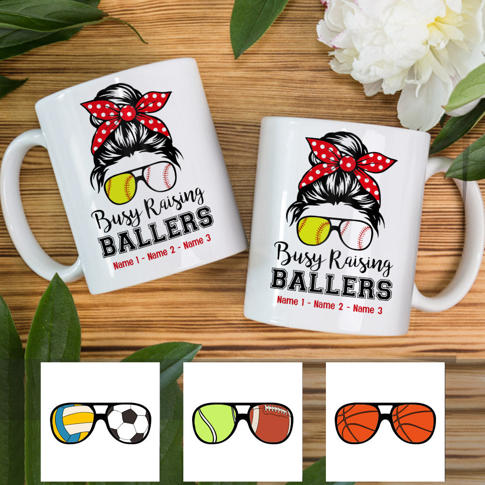 Personalized Mom Grandma Softball Baseball Mug Personalized Mom Grandma Softball Baseball Mug
