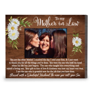 Personalized Mothers Day Gift For Mother In Law, Mother In Law Photo Print, To My Mother In Law Canvas Art – Best Personalized Gifts For Everyone