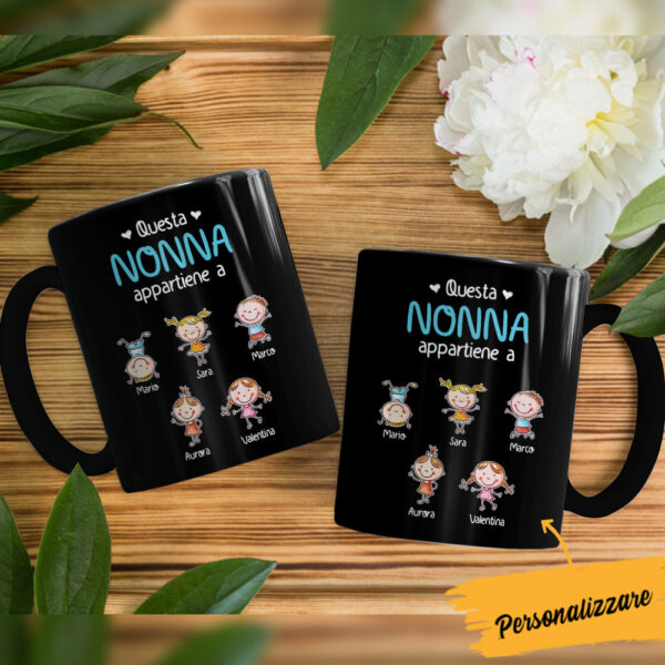 Personalized Nonna Nonno Italian Grandma Grandpa Mug