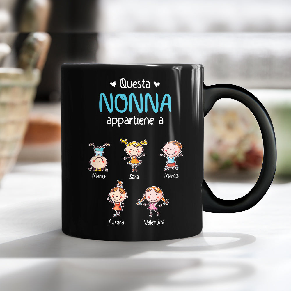 Personalized Nonna Nonno Italian Grandma Grandpa Mug Personalized Nonna Nonno Italian Grandma Grandpa Mug