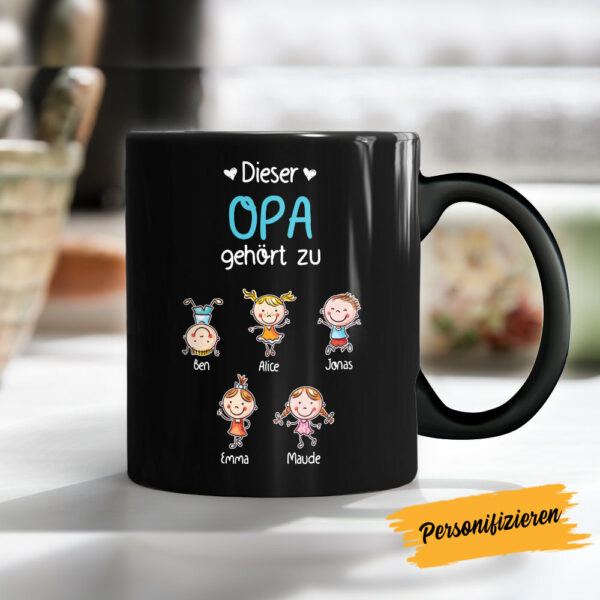 Personalized Opa German Grandpa Belongs Mug
