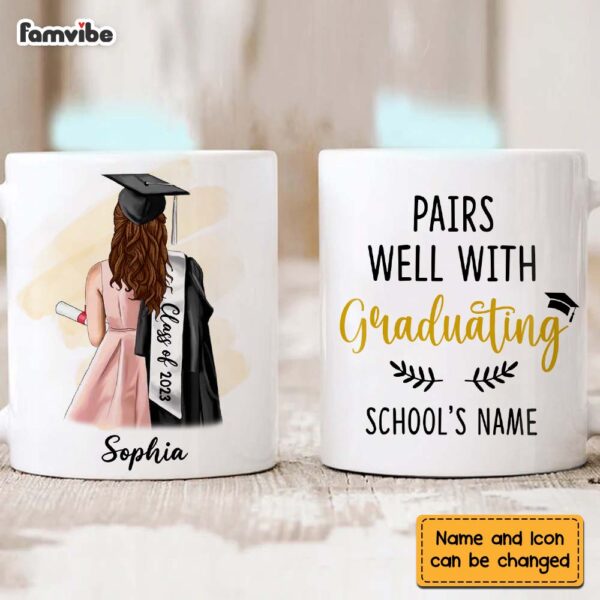 Personalized Pairs Well With Graduating Mug