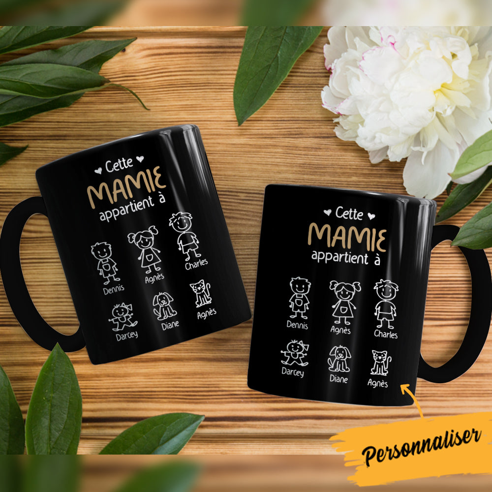 Personalized Papy Mamie French Grandma Grandpa Belongs Mug Personalized Papy Mamie French Grandma Grandpa Belongs Mug