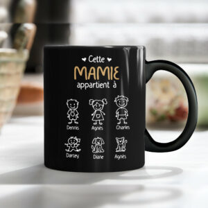 Personalized Papy Mamie French Grandma Grandpa Belongs Mug 3