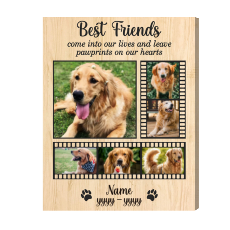 Personalized Pet Loss Gift Photo Collage, Pet Memorial Gift, Best Friends Come Into Our Lives Memorial Pet Frame Personalized Pet Loss Gift Photo Collage, Pet Memorial Gift, Best Friends Come Into Our Lives Memorial Pet Frame
