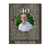 Personalized Photo Birthday Gift For Dad, 40th Birthday Gift For Men, 40 Reasons We Love Dad