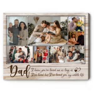 Personalized Photo Collage Gifts For Dad, Fathers Day Photo Gifts, Birthday Gifts For Dad From Son – Best Personalized Gifts For Everyone