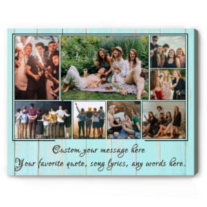 Personalized Photo Collage Print, Picture Collage Ideas With Any Text, Best Customized Gifts