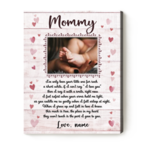 Personalized Photo Gift For New Mom From Baby, Mother’s Day Gifts For New Moms, 1st Time Mom Gifts Canvas