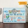 Personalized Pool Rules Family Canvas