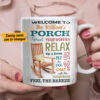 Personalized Porch Rules Mug