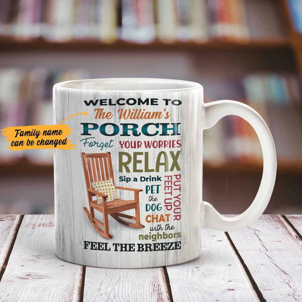 Personalized Porch Rules Mug Personalized Porch Rules Mug