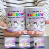 Personalized Rainbow Cat Memorial Mug