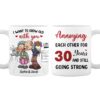 Personalized Senior Couple I Want To Grow Old With You Annoying Each Other Mug