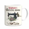 Personalized Sewing Room Rules Mug