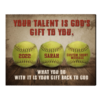 Personalized Softball Wall Art, Custom Name Softball Player Canvas, Best Gift Ideas For Son – Best Personalized Gifts For Everyone