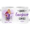 Personalized Spanish Couple Gift Quiero Envejecer Contigo Mug