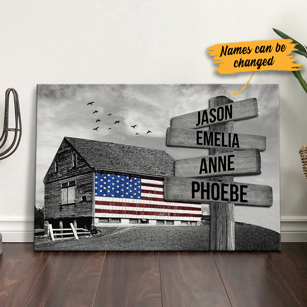 Personalized Street Sign Barn American Canvas Personalized Street Sign Barn American Canvas