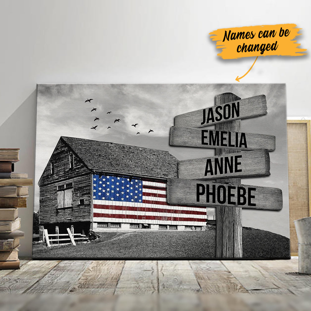 Personalized Street Sign Barn American Canvas Personalized Street Sign Barn American Canvas