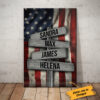 Personalized Street Sign Family Canvas