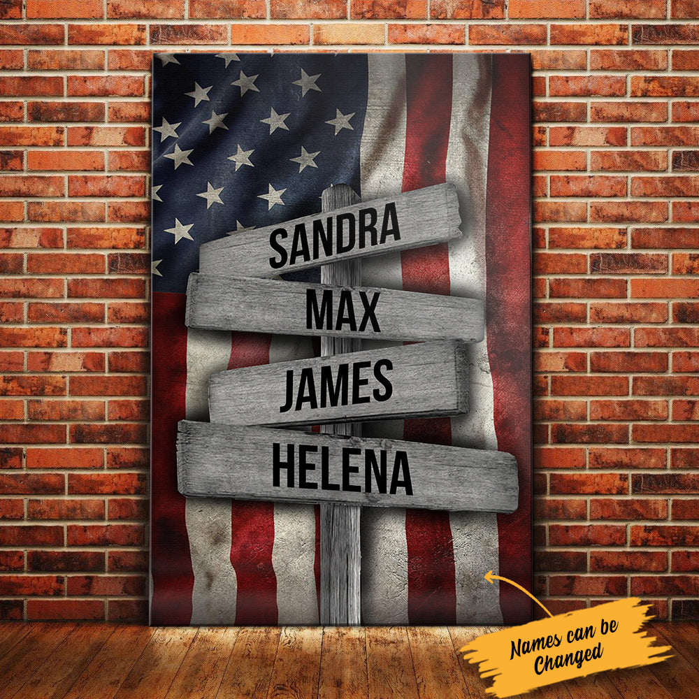 Personalized Street Sign Family Canvas Personalized Street Sign Family Canvas