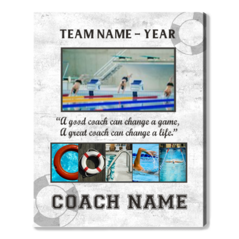 Personalized Team Gift Idea For Swimming Coach, Coach Swimming Gift Print, Swim Coach Photo Gift Personalized Team Gift Idea For Swimming Coach, Coach Swimming Gift Print, Swim Coach Photo Gift
