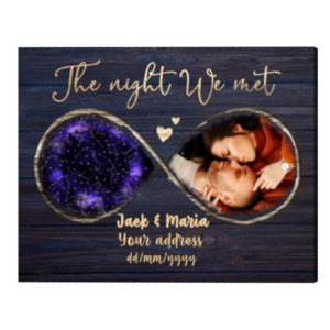 Personalized The Night We Met Star Map Print, Night Sky On Specific Date, Anniversary Gift For Boyfriend,