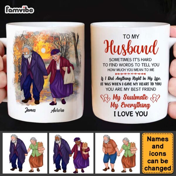 Personalized To My Husband I Love You Mug