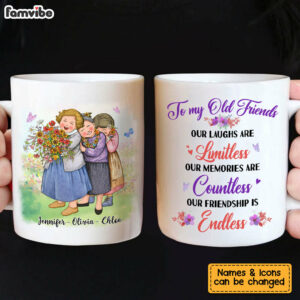 Personalized To My Old Friends Mug 4